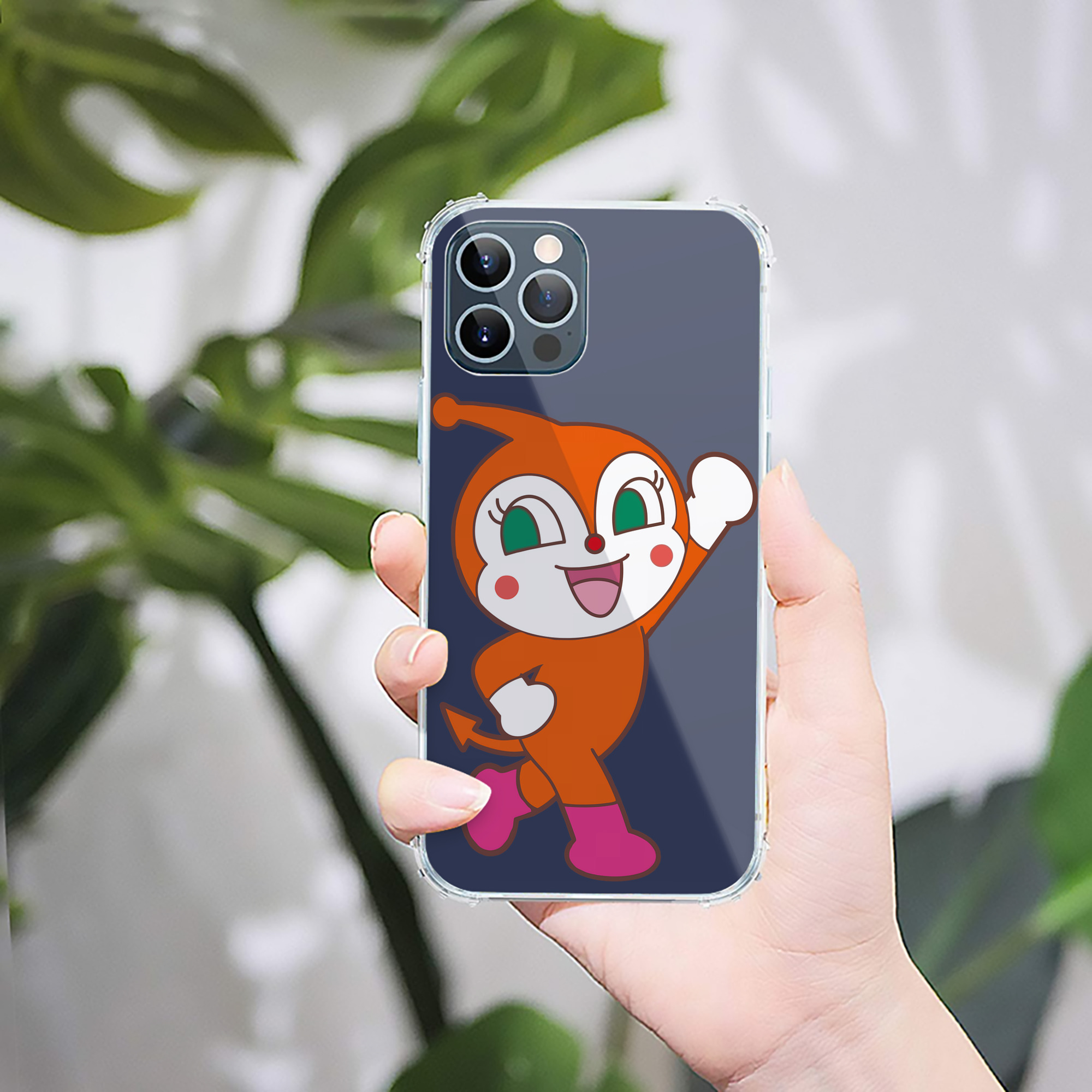 （画像用） アンパンマン Anpanman 【iPhone 12シリーズ対応】透明スマホケース（クリアソフトケース）